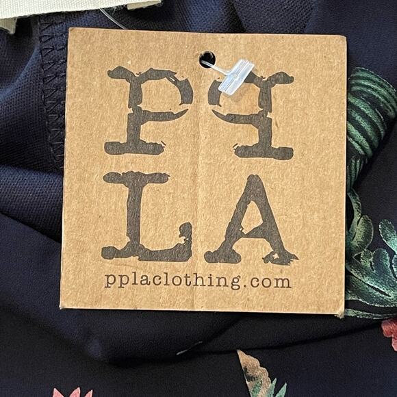 PPLA Tween Girls Lizzy Woven Navy Short Cactus Print M 10/12 - Picture 6 of 7